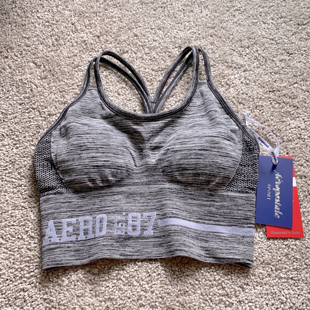 NWT AéRopostale sport size small black and gray